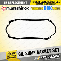Oil Sump Gasket Set for Ford Corsair UA I4 8V 2.0L CA20E EFI 83KW 1989-1992