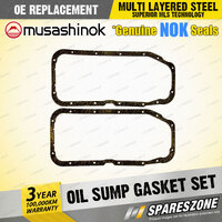 Oil Sump Gasket Set for Nissan Pulsar N13 I4 8V 1.6L 1.8L 07/1987-09/1991