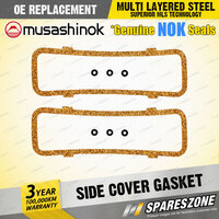 2x Side Cover Gaskets With Side Plate Washers for Holden H Series HG HJ HK HT HQ