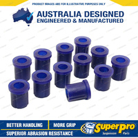 SuperPro Rear Leaf Spring Bush Kit for Toyota LandCruiser 43 45 47 Series 72-84
