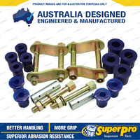 SuperPro Rear Greasable Shackle and Bush Kit for Mitsubishi Triton MK 1996-2006