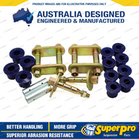 SuperPro Rear Greasable Shackle and Bush Kit for Nissan Navara D22 1997-2014