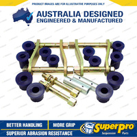 SuperPro Rear Greasable Shackle and Bush Kit for Toyota Hilux GGN GUN 4WD 15-20