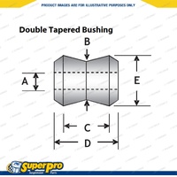 SuperPro Rear Shock Absorber Upper Bush for Toyota Bundera 70 73 Series 84-96