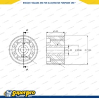 SuperPro Rear Differential Mount Front Bush Kit for FPV F6 Series BA 2004-2006