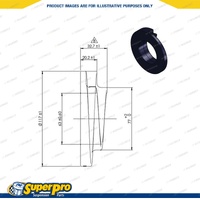 SuperPro Front Coil Spring Pad Upper Bush Kit for Ford Everest UAII Ranger PXIII