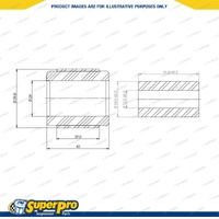 SuperPro Rear Panhard Rod Bushing Kit for Jeep Wrangler JL 2017-On