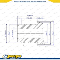 SuperPro Front Control Arm Upper Bush for Ford F150 12th 2014 Only 13th 14th