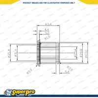 SuperPro Front Control Arm Upper Bush Kit for Isuzu D-Max TFR 2002-2012