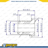 SuperPro Front Control Arm Upper Bush Kit for Holden Rodeo TFR 1988-2003