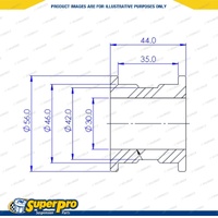 Rear 30mm Sway Bar Mount Bush for Toyota Landcruiser Prado 150 FJ Cruiser GSJ15