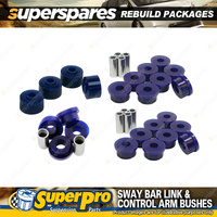 Rear SuperPro Control Arm Sway Bar Bush Kit for Toyota Corolla E70 E71 E72 Sedan