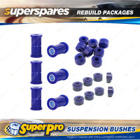 Front + Rear SuperPro Suspenison Bush Kit for Ford Courier 2WD 1978-1985
