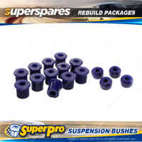 Rear SuperPro Suspenison Bush Kit for Nissan Patrol Y60 GQ Y61 GU Cab Coil Leaf