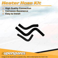 Heater Hose Set for Ford Laser Meteor GA GB 1.3L 1.5L E3 E5 15mm ID