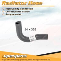 Upper Radiator Hose 34 x 355mm for Mitsubishi Triton ML MN MN Challenger PB 355