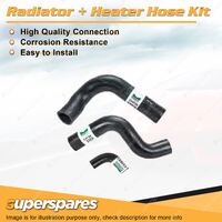 Superspares Radiator Hose Kit for Ford Falcon XT XW 4.9L V8 Carb 302ci 1968-1970