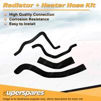 Radiator & Heater Hose Kit for Mitsubishi Lancer CC 1.8L 4G93 1992-1996 Auto