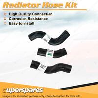 Upper+Lower Radiator Hose Kit for Toyota Landcruiser FZJ80R 4.5L EFI 1FZ-FE