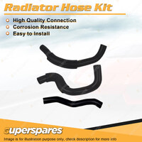 Upper+Lower Radiator Hose Kit for Daewoo Matiz 796cc SOHC MPFI F8CV 1999-2004