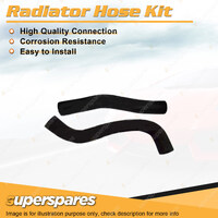 Upper+Lower Radiator Hose for Toyota Cressida MX73 2.8L SOHC EFI 5M-E 1984-1985