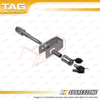 TAG Anti-Rattle Pin Towing Accessory - Chrome Plated Key Lockable