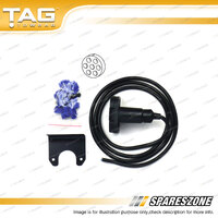 TAG Universal Wiring Kit - 7 Pin Small Round Socket 1.5m Cable Length