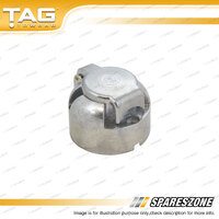 TAG 7 Pin Large Round Socket - Suits Vehicle Side of Plug Connection Female