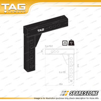 TAG Weight Distribution Shank - Heavy Duty 50mm Square Overall Height 275mm