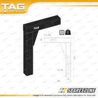 TAG Weight Distribution Shank - Heavy Duty 50mm Square 150mm Drop