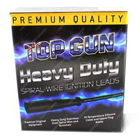 TOP GUN Spiral Wire Spark Plug Ignition Leads Set for Holden HK HT HG 1968-74