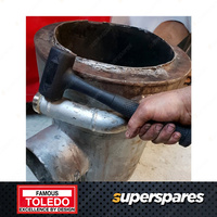 Toledo Dead Blow Hammer - 20oz 0.6kg 300mm Length Hollowed cylindrical head