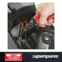 Toledo Electrical Wire Stripper Mini 140mm Overall Length PVC dipped handle