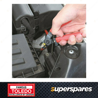 Toledo Electrical Wire Crimper Mini 140mm Overall Length PVC dipped handle