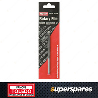 1 pc of Toledo Rotary File Drill Bit - Dia 6mm Shank Solid Carbide