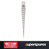 1 pc of Toledo Metric Taper Gauge - Size of 1mm-15mm with Hanger Hole