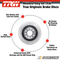 Front + Rear TRW Disc Rotors Brake Pads for Volkswagen Bora 1J2 2.8 V6 4motion