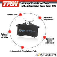4x Front TRW Disc Brake Pads for Toyota Corolla AE111 1.6L 121KW Saloon 98 - 00
