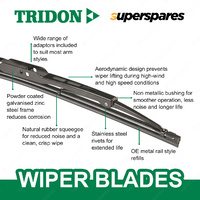 Tridon Front Rear Complete Wiper Blades for Toyota Landcruiser Prado 120 06-09