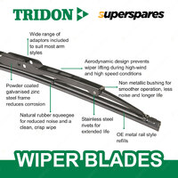 Tridon Front + Rear Complete Wiper Blade Set for Toyota Celica Liteace 1976-1985