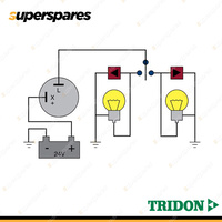 Tridon 2 Pin Electro Mechanical Flasher 24 Volt 1 to 6 x 25 Watt Premium Quality