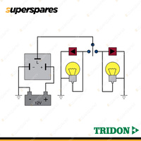 Tridon 3 Pin Electronic Flasher 12 Volt Load Sensitive 3 + 1 (8) x 21 Watt