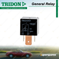 Tridon 4 Pin Mini General Relay Normally Open Circuit 12 Volt 70Amp
