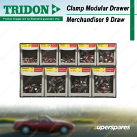 Tridon Clamp Modular Drawer Merch 9 Draw - Part Stainless Steel Solid Band