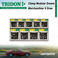 Tridon Clamp Modular Drawer Merchandiser 9 Draw - Zinc Plated Carbon Steel