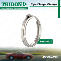 Tridon Standard Port Flange Clamps - 4 Inch 304 Stainless Steel Pack of 10
