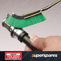1 set of 2 pcs Toledo Nylon Bristles Cleaning Brush Curved 220mm Straight 210mm