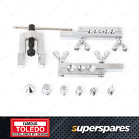 Toledo Flaring & Swaging Kit - The Range of Adaptors and Two Die Blocks