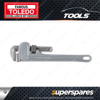 Toledo Pipe Wrench Aluminium - Length 350mm 14" Max Jaw Opening 50mm 2"