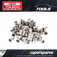 10 pcs of Toledo Rivet Nuts - M8x1.25 Fastener Heavy Duty Aluminium